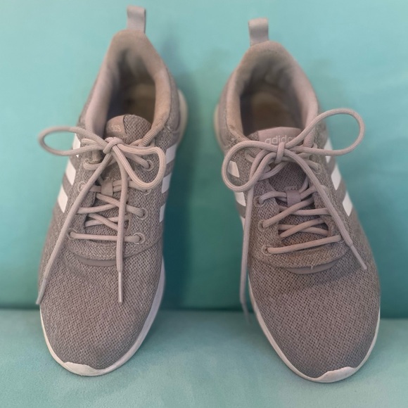 Grey Active Tennis Shoe (Adidas Women’s Advantage Sneaker) - Picture 5 of 9